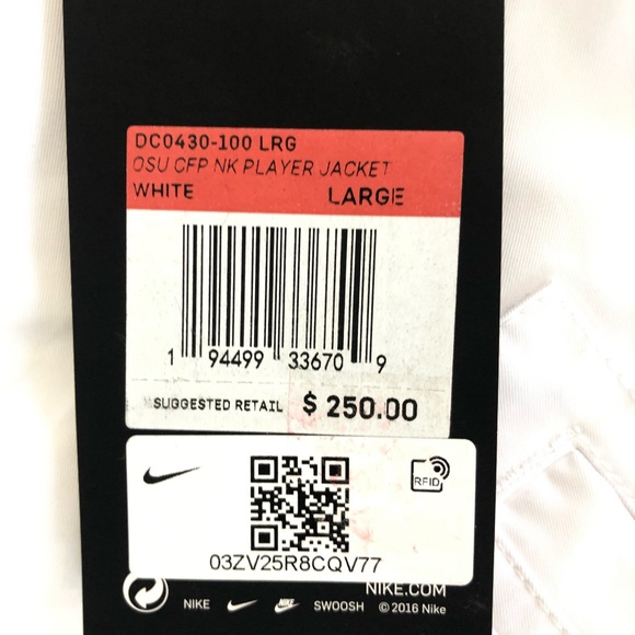 Nike Ohio State University OSU Player-Issue Jacket wore it once. - Picture 5 of 8